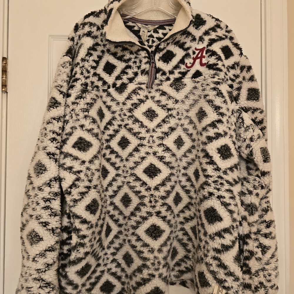 Pressbox Alabama Crimson Tide Sherpa Pullover